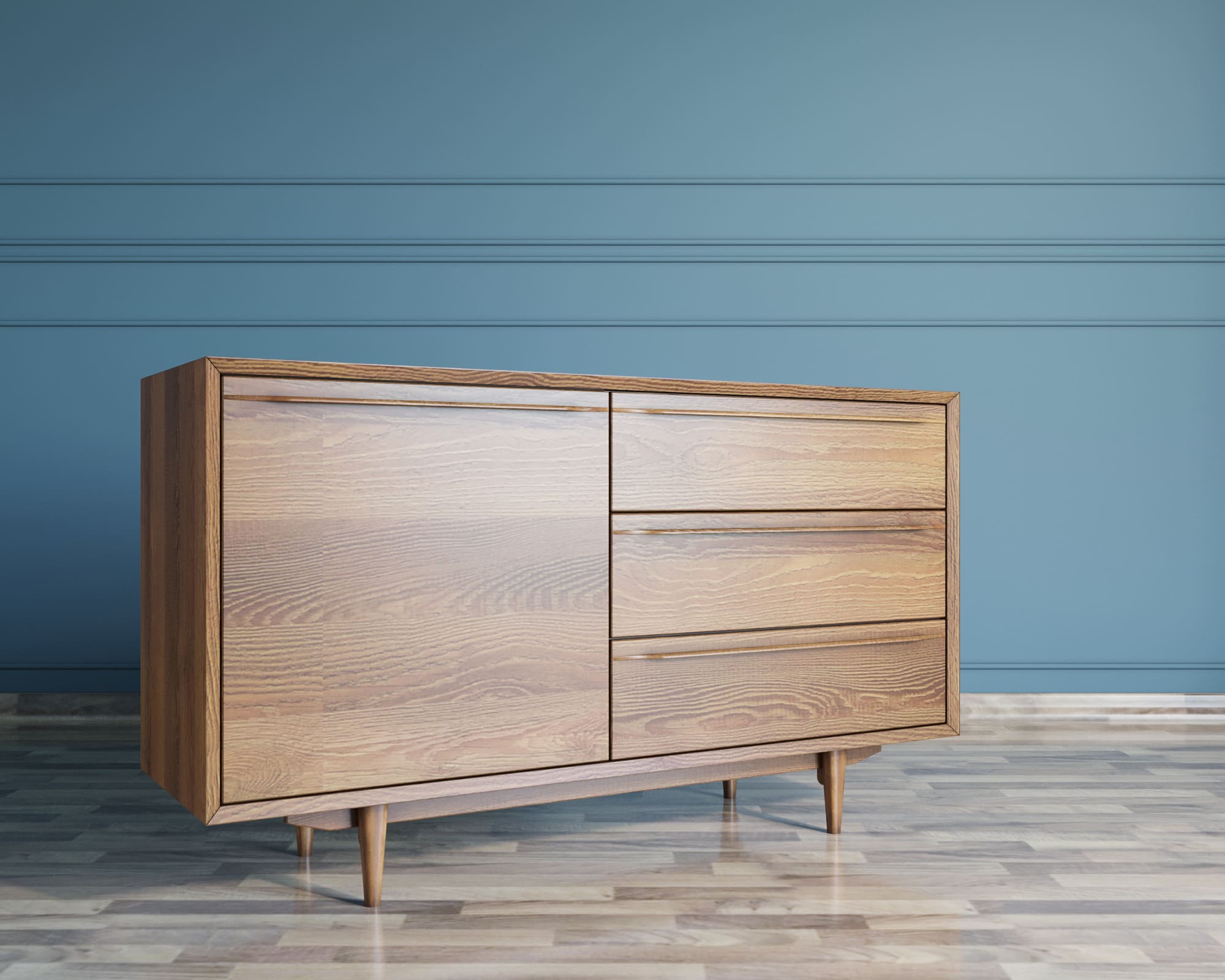 фото Комод "Bruni" с ящиками и дверкой арт BR-02