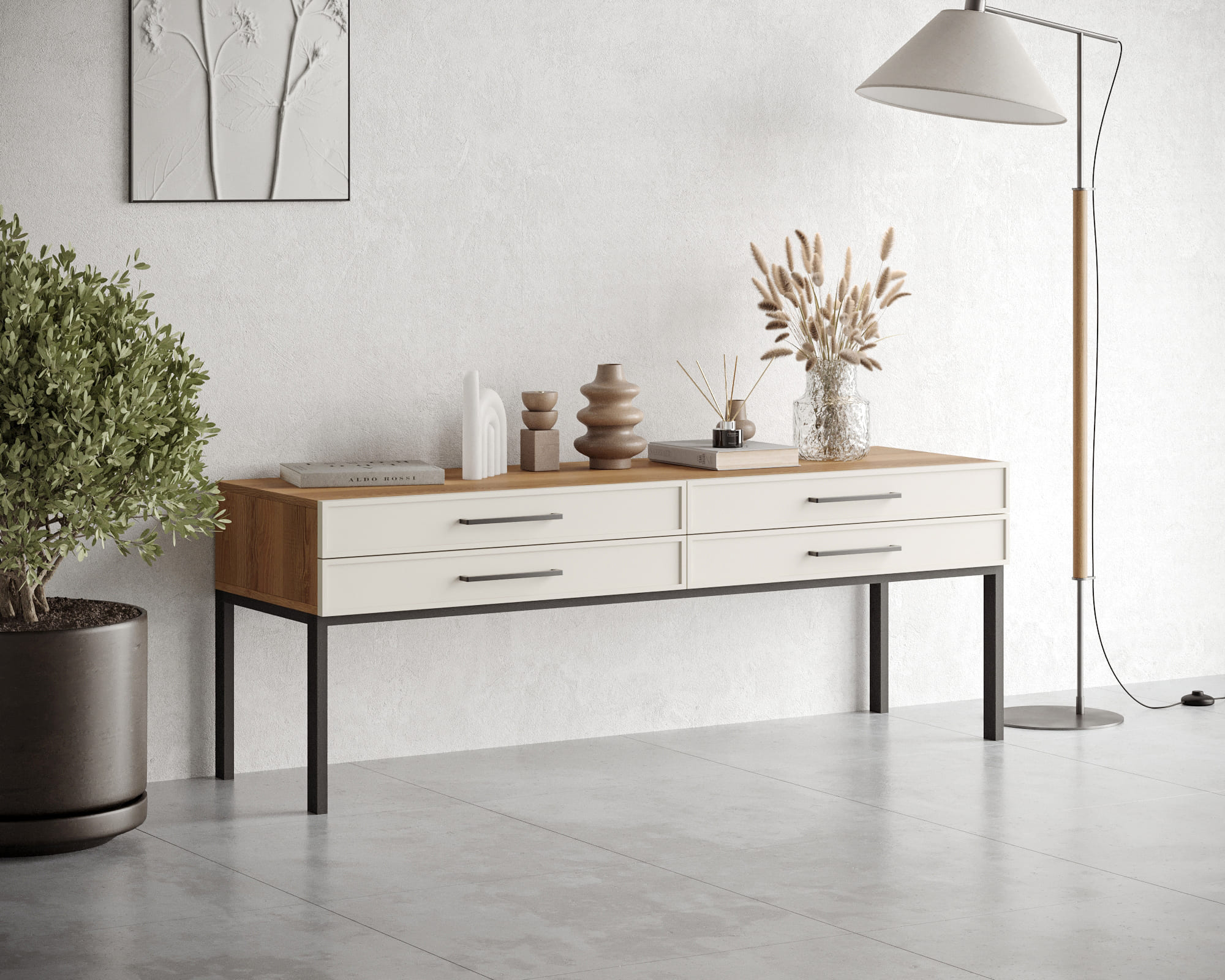 заказать Консоль с четыремя ящиками "Nicole" арт NEM23 в Москве заказать Консоль с четыремя ящиками "Nicole" арт NEM23