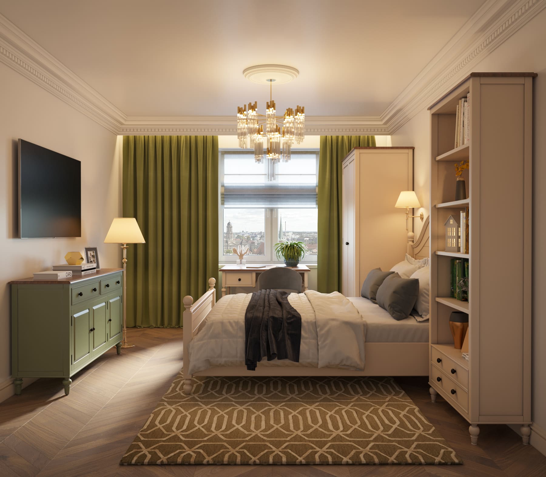 Комод 3 дверки "Odri" арт od2144 на заказ