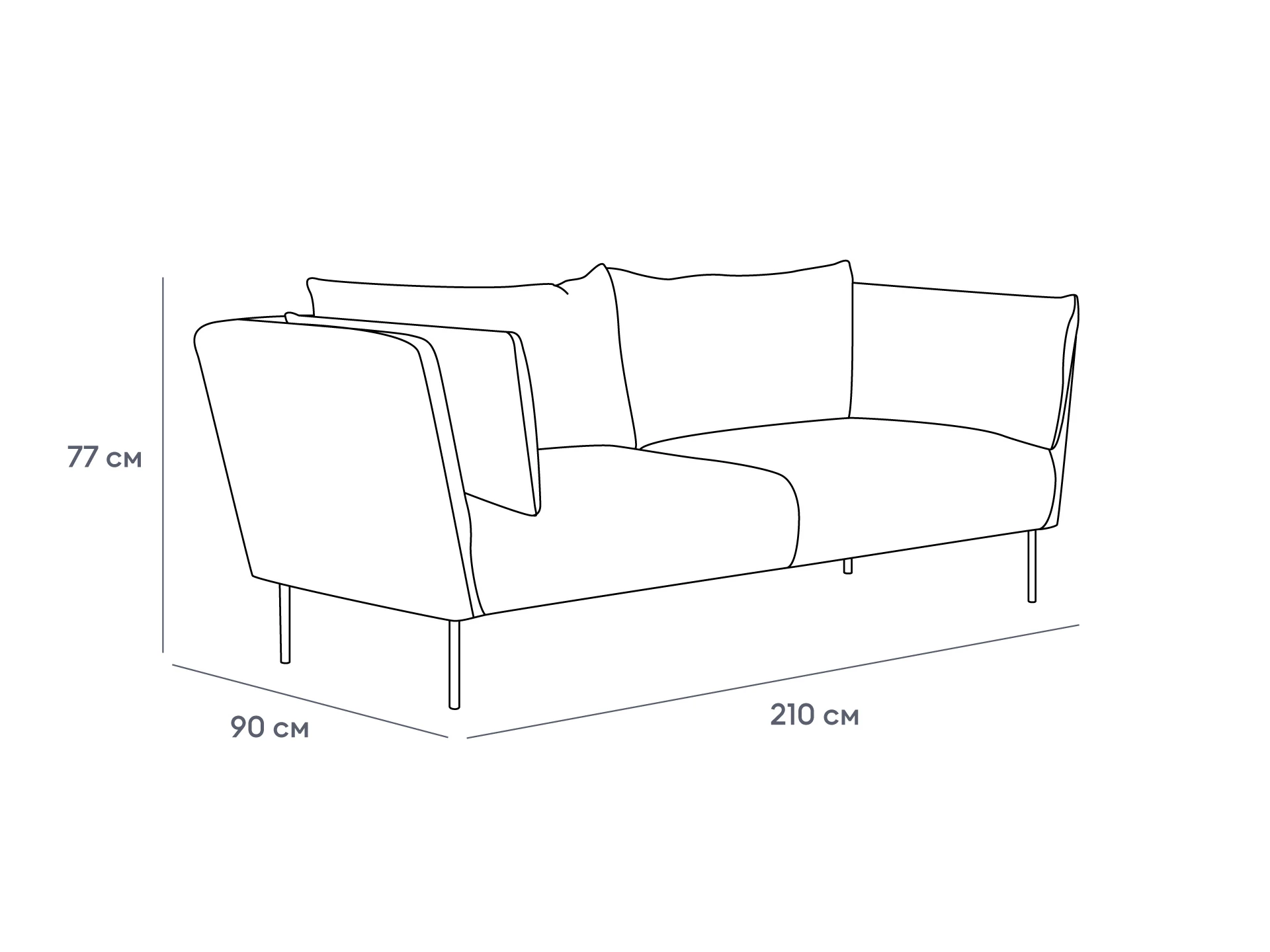 фото Диван Copenhagen 2-местный в интерьере