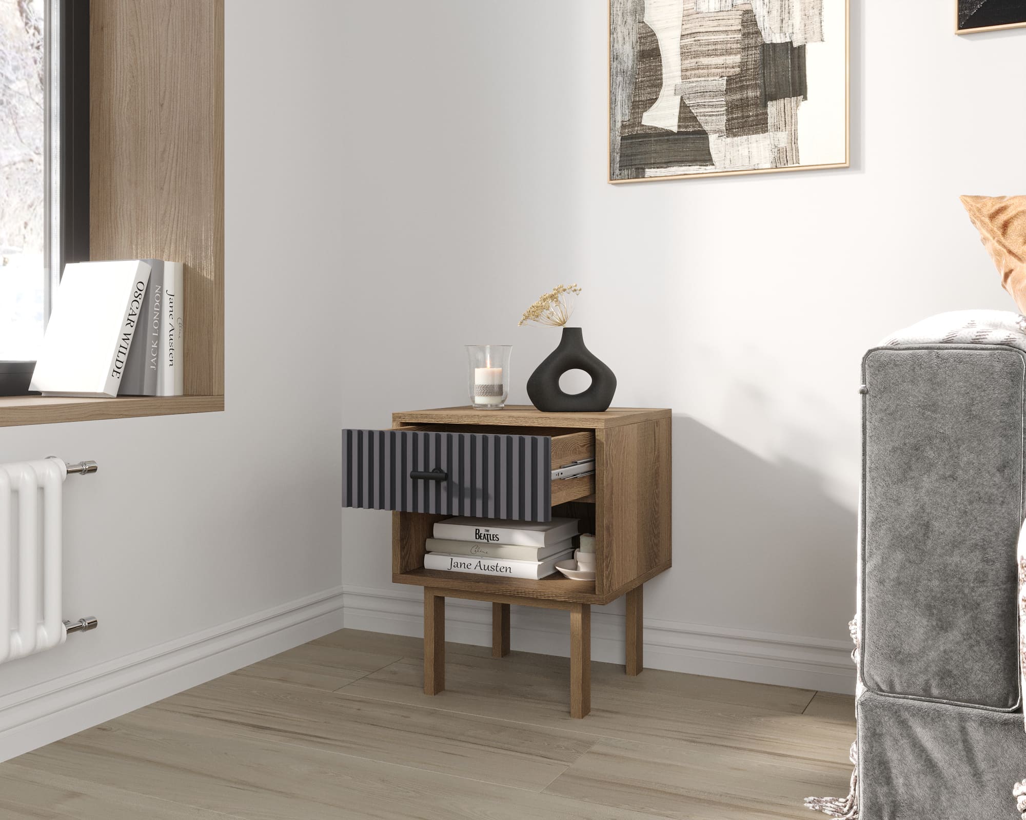 купить Тумбочка с верхним ящиком "Emerson" арт EM11/7024/L в Москве купить Тумбочка с верхним ящиком "Emerson" арт EM11/7024/L