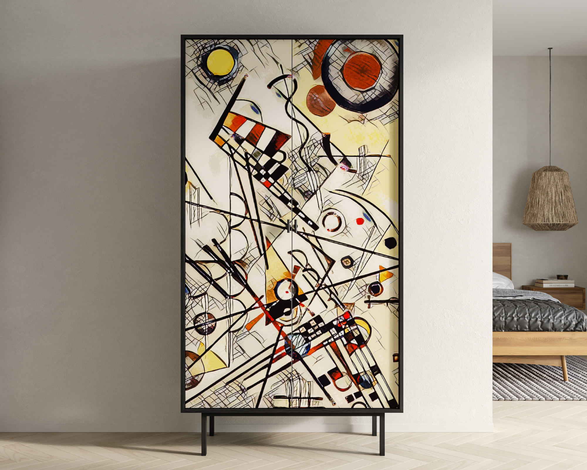Шкаф двухдверный "Emerson" by Kandinsky арт EM091/Print_01 в интернет-магазине в Москве Шкаф двухдверный "Emerson" by Kandinsky арт EM091/Print_01 в интернет-магазине