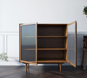 купить Буфет "Bruni" с дверками и витражными стеклами арт BR60