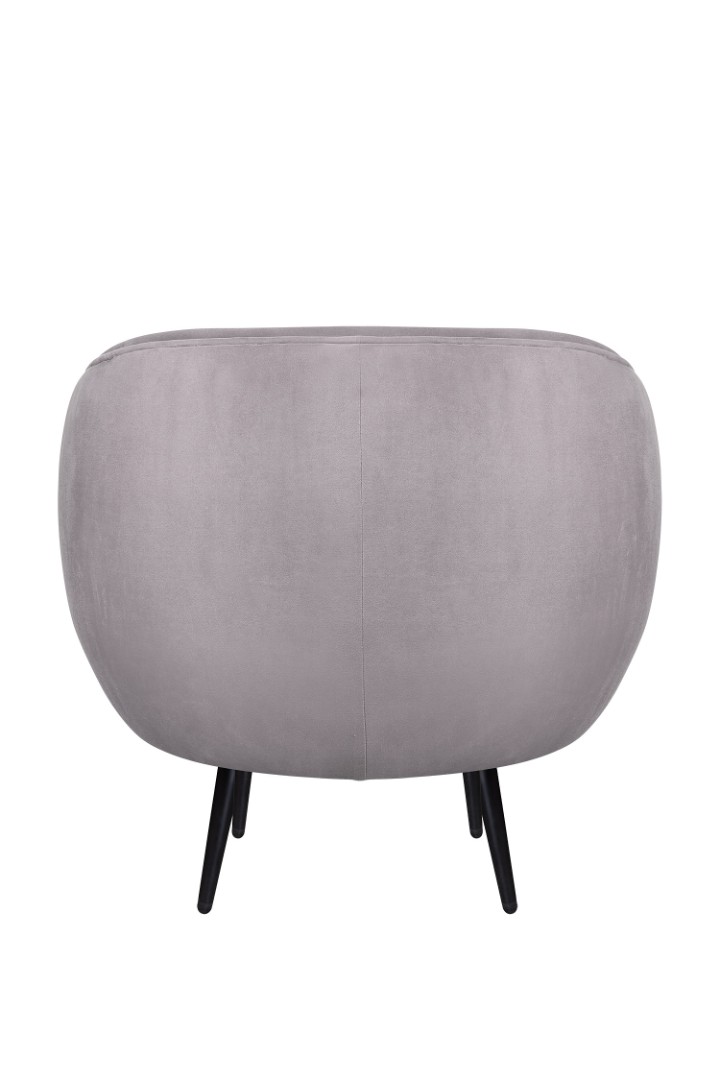 Мягкое кресло Benee Grey на черных ножках в интернет-магазине