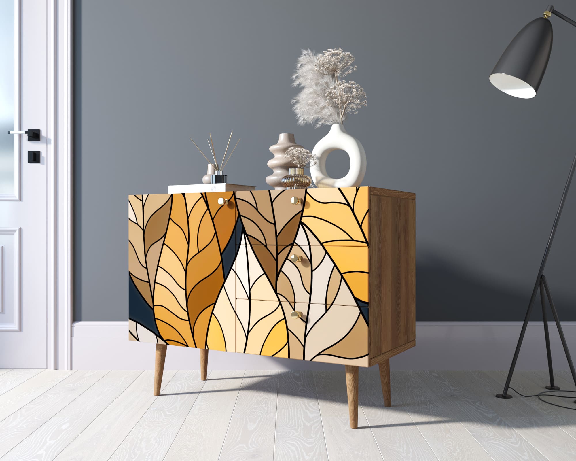 заказать Комод "Berber" три ящика и дверка 08 принт арт BB34/Print_08 в Москве заказать Комод "Berber" три ящика и дверка 08 принт арт BB34/Print_08