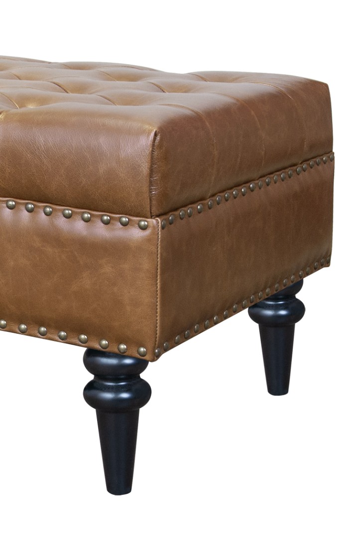 фото Банкетка Karo Brown leather