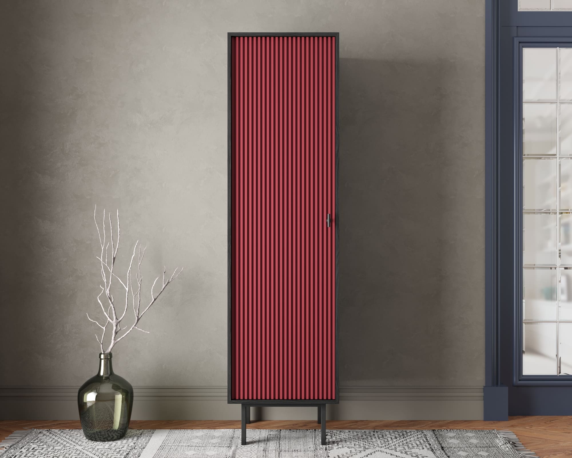 Шкаф c одной дверкой "Emerson" арт EM101/red/L в интернет-магазине