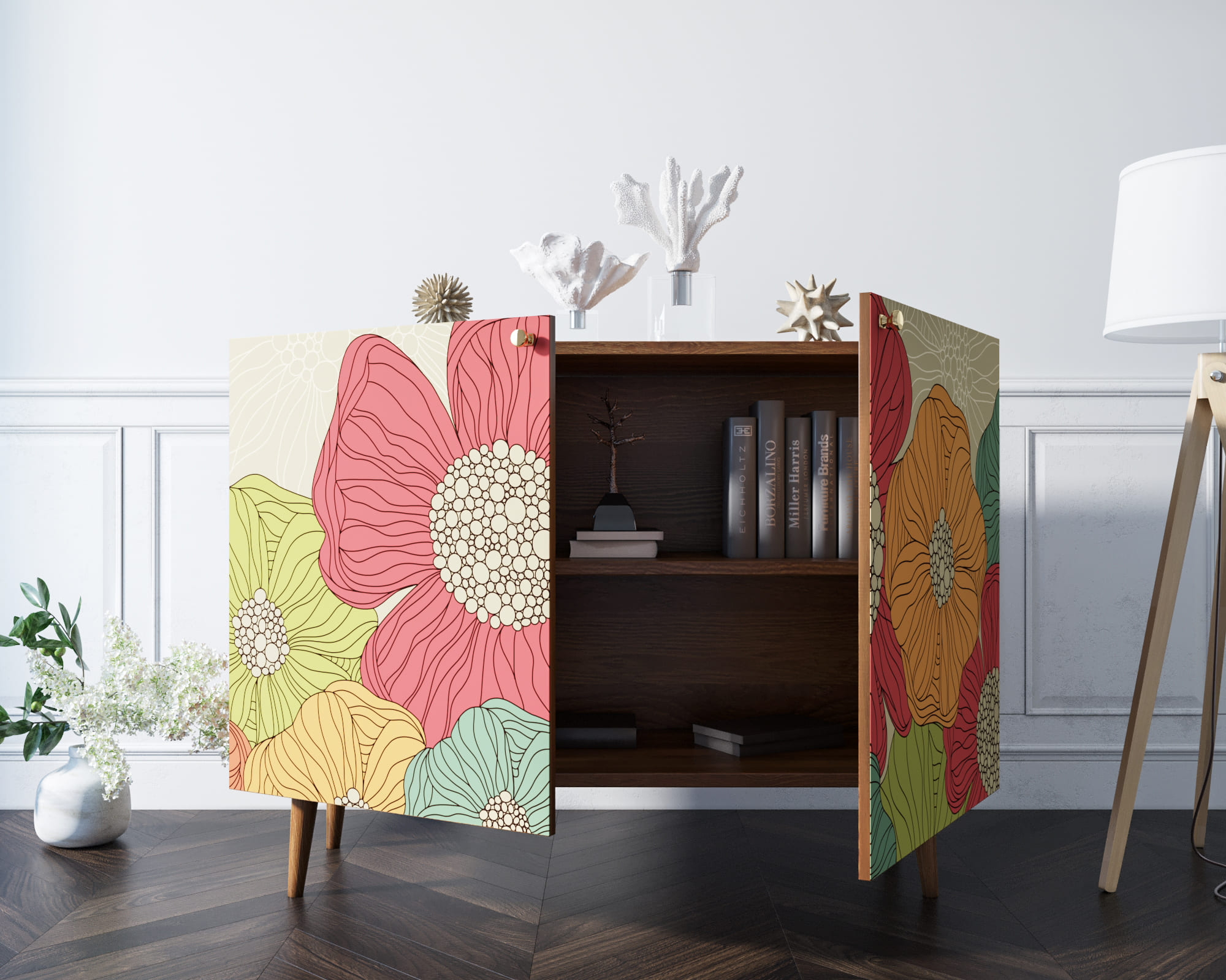 Комод "Berber" две дверки 5 принт арт BB04/Print_05 в интернет-магазине