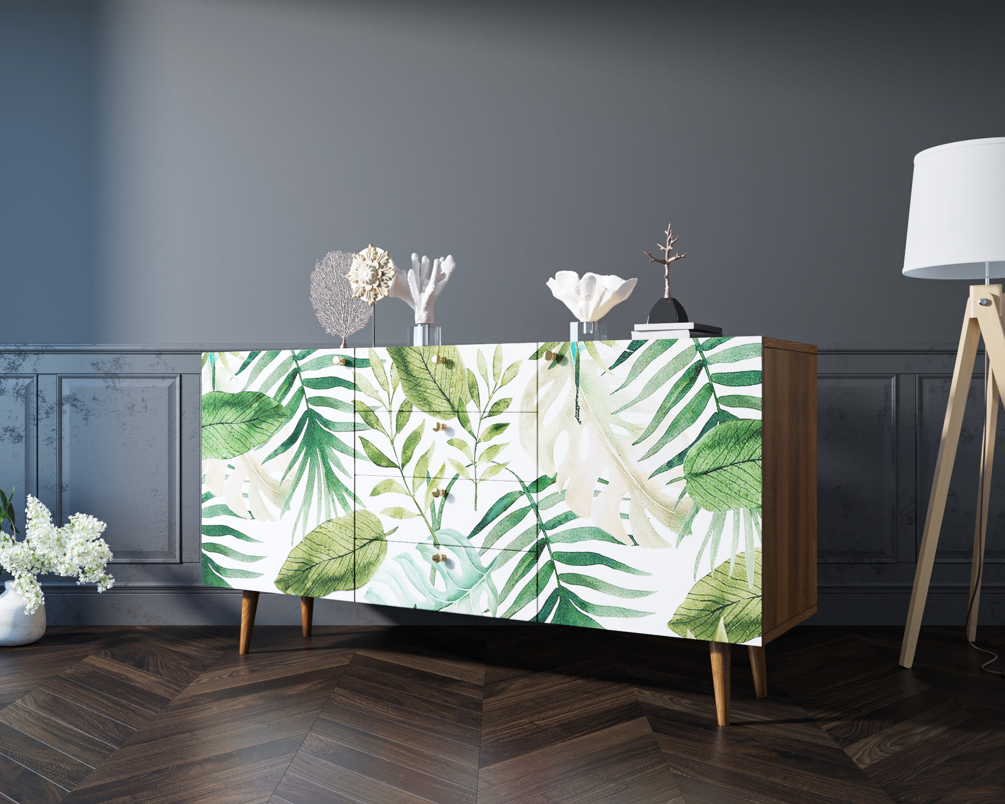 заказать Комод "Berber" с ящиками 4 принт арт BB14/Print_04