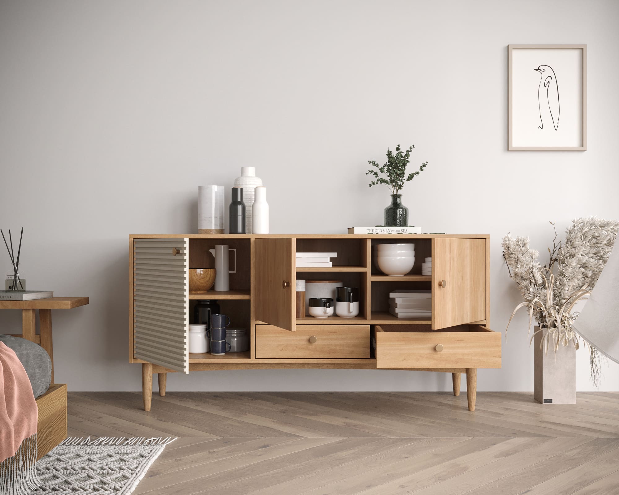 купить Комод Bubble Solid с тремя дверками и двумя ящиками арт BBL03S в Москве купить Комод Bubble Solid с тремя дверками и двумя ящиками арт BBL03S