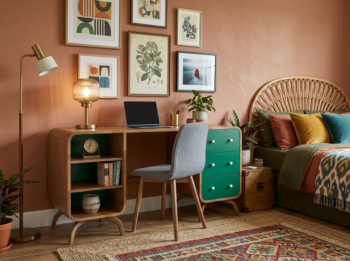 купить Рабочий стол в Скандинавском стиле "Эллипс (Ellipse)" арт EL08G