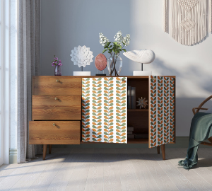купить Комод "Berber" с двумя дверками и ящиками 23 принт арт BB05/Print_23
