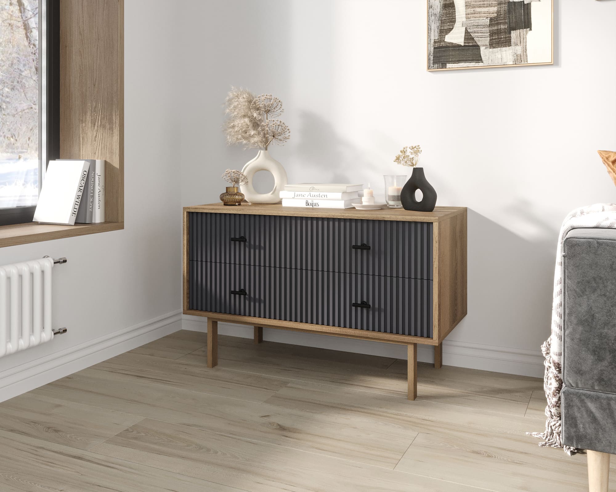 заказать Комод с четырьмя ящиками "Emerson" арт EM05/7024/L