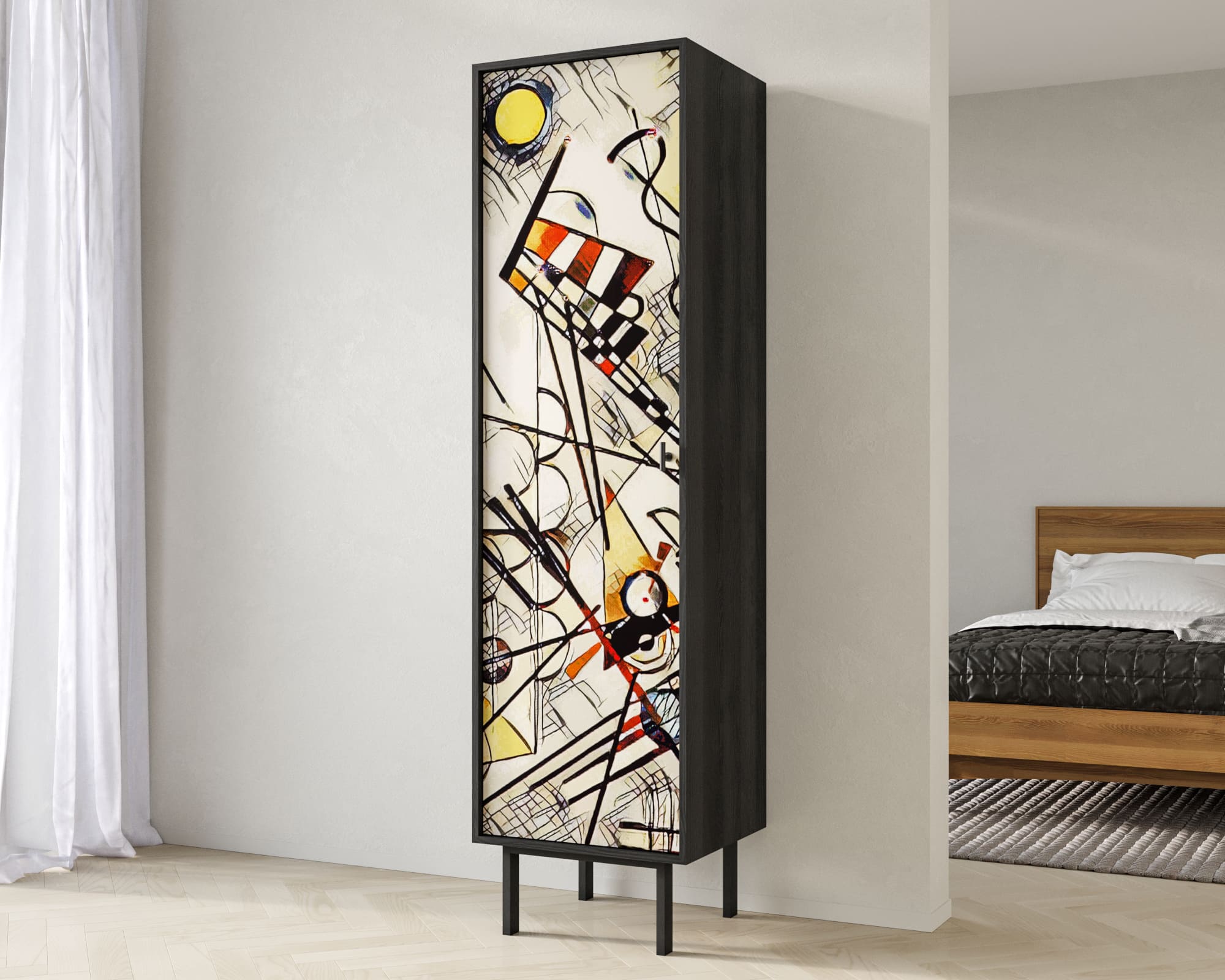 заказать Шкаф c одной дверкой "Emerson" by Kandinsky арт EM101/Print_01