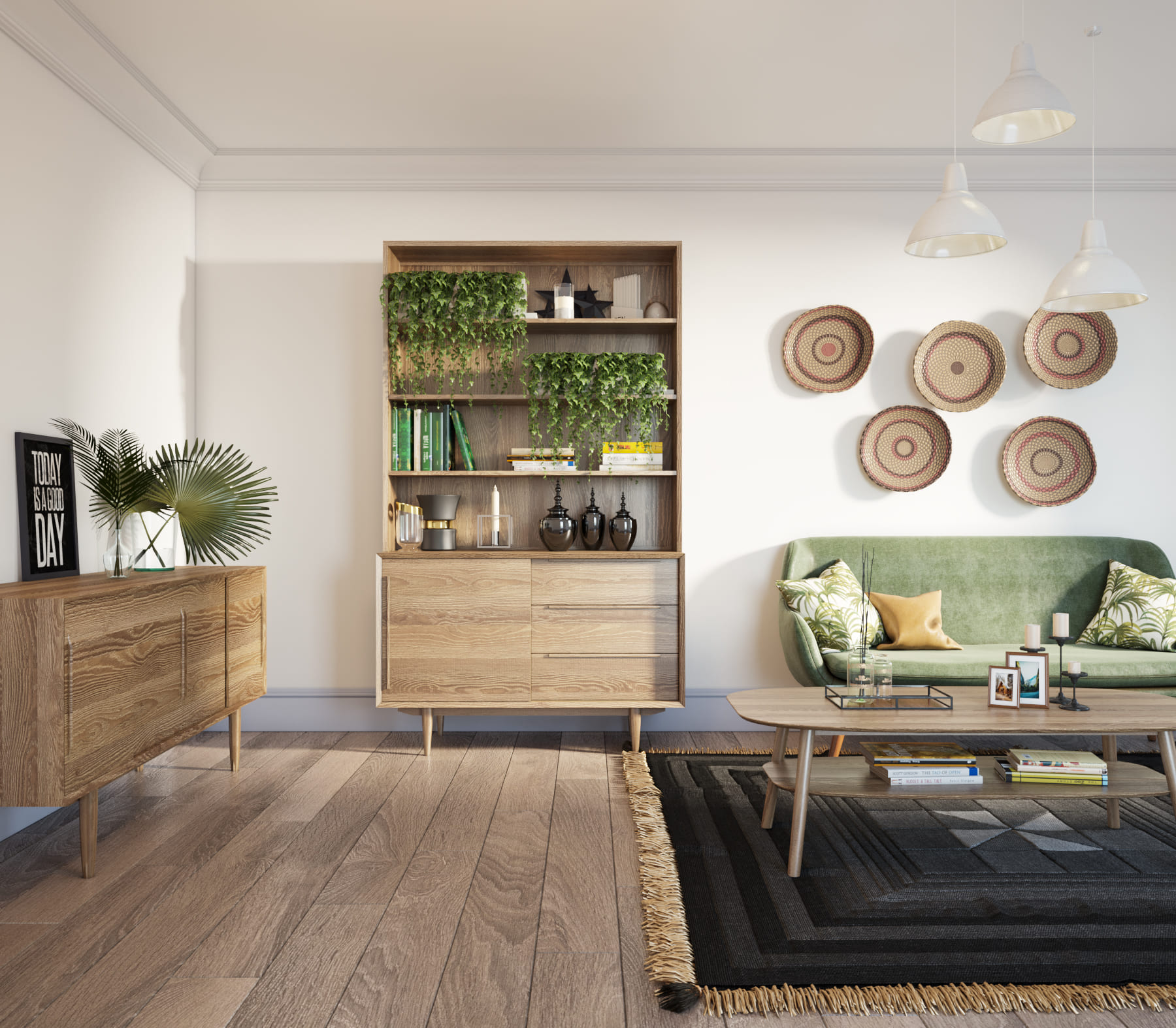 Журнальный стол в Скандинавском стиле "Bruni" арт BR17 в интерьере