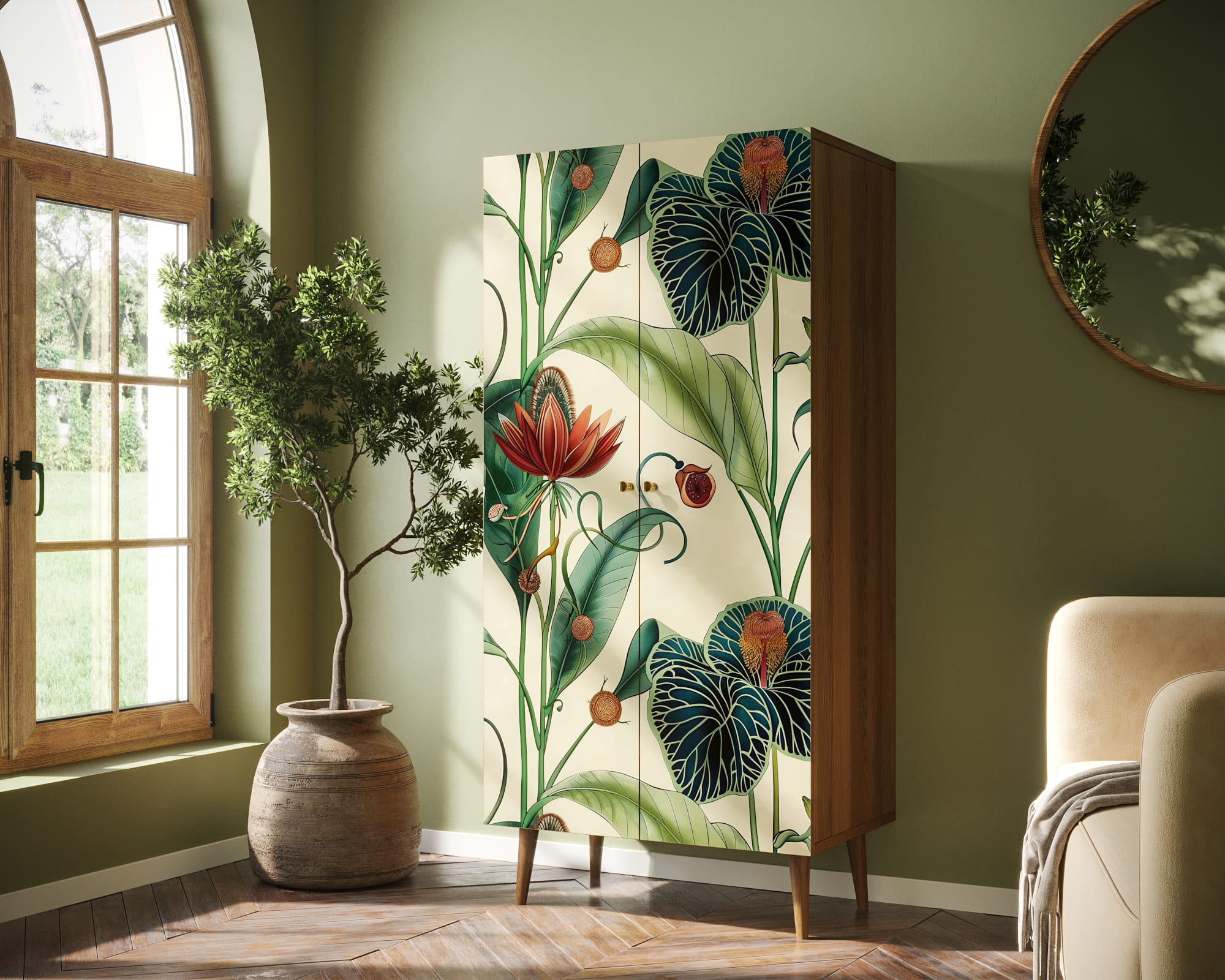 заказать Шкаф малый двухстворчатый "Berber" арт BB08/Print_55