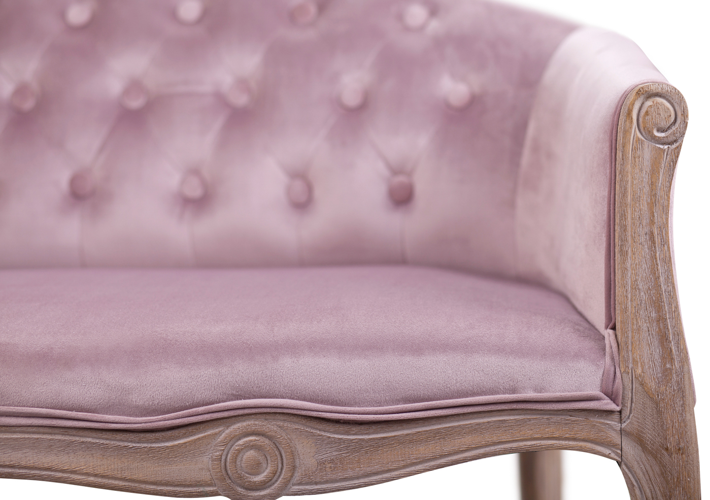 Двухместный дизайнерский диван Kandy Double Pink Velvet в интерьере