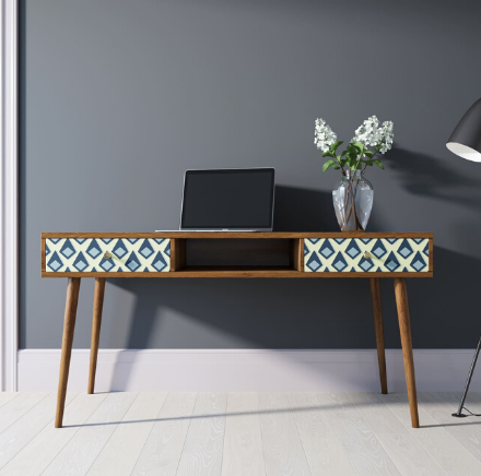 Стол рабочий "Berber" принт 13 арт BB18/Print_13 в интерьере в Москве Стол рабочий "Berber" принт 13 арт BB18/Print_13 в интерьере