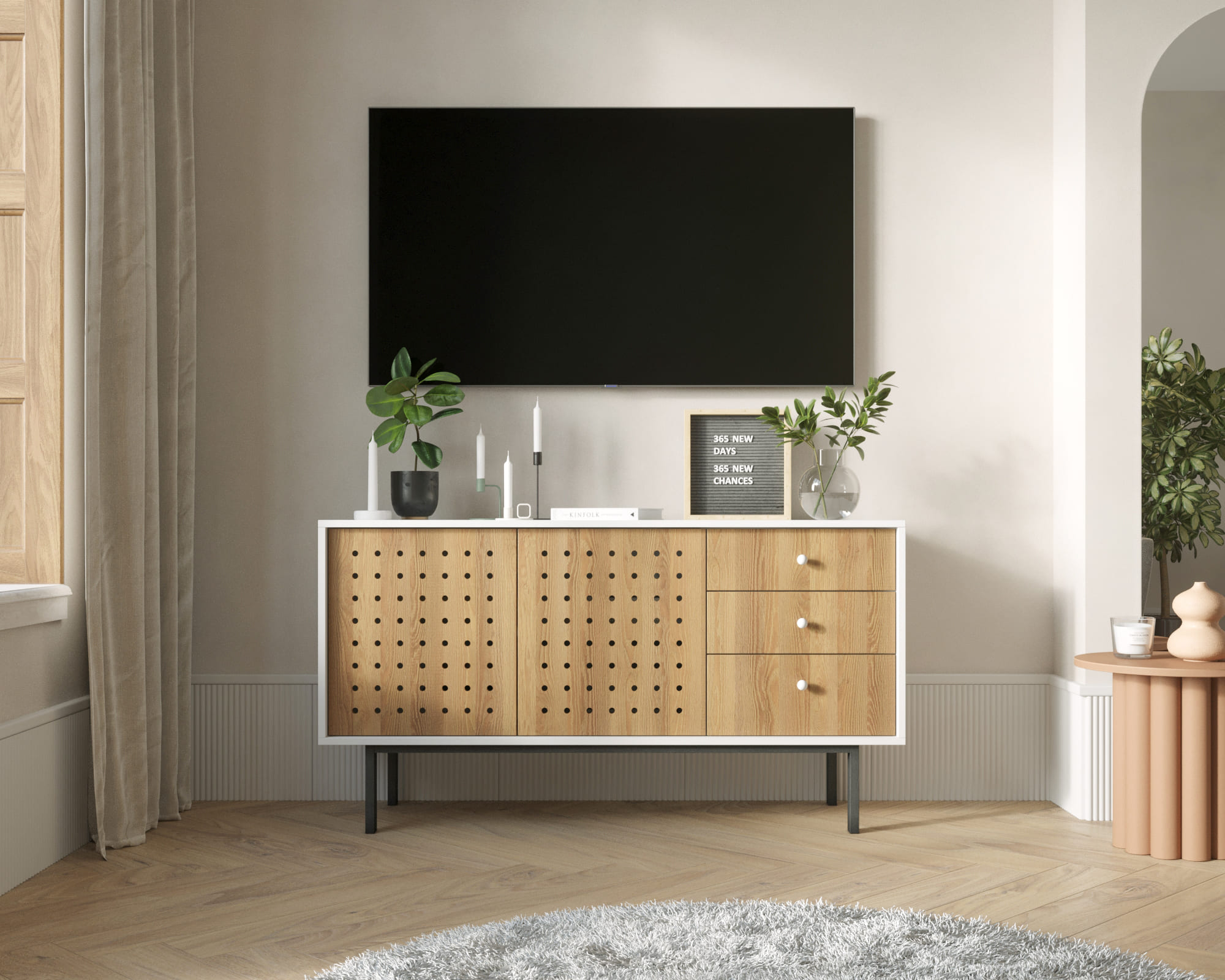 Комод с дверками и ящиками KOTO арт KT09 в интернет-магазине