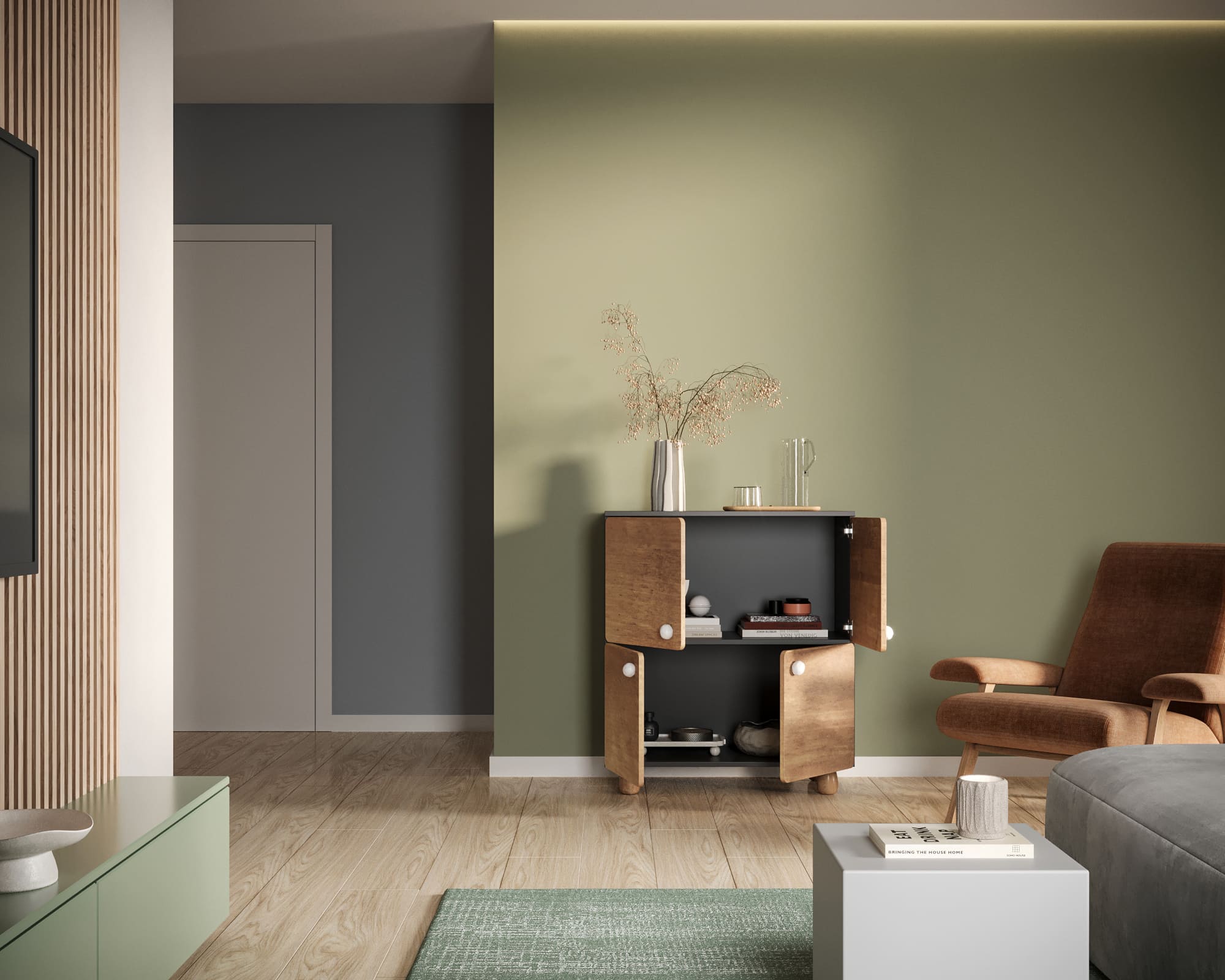 купить Комод с четырьмя дверками "Split" SP01