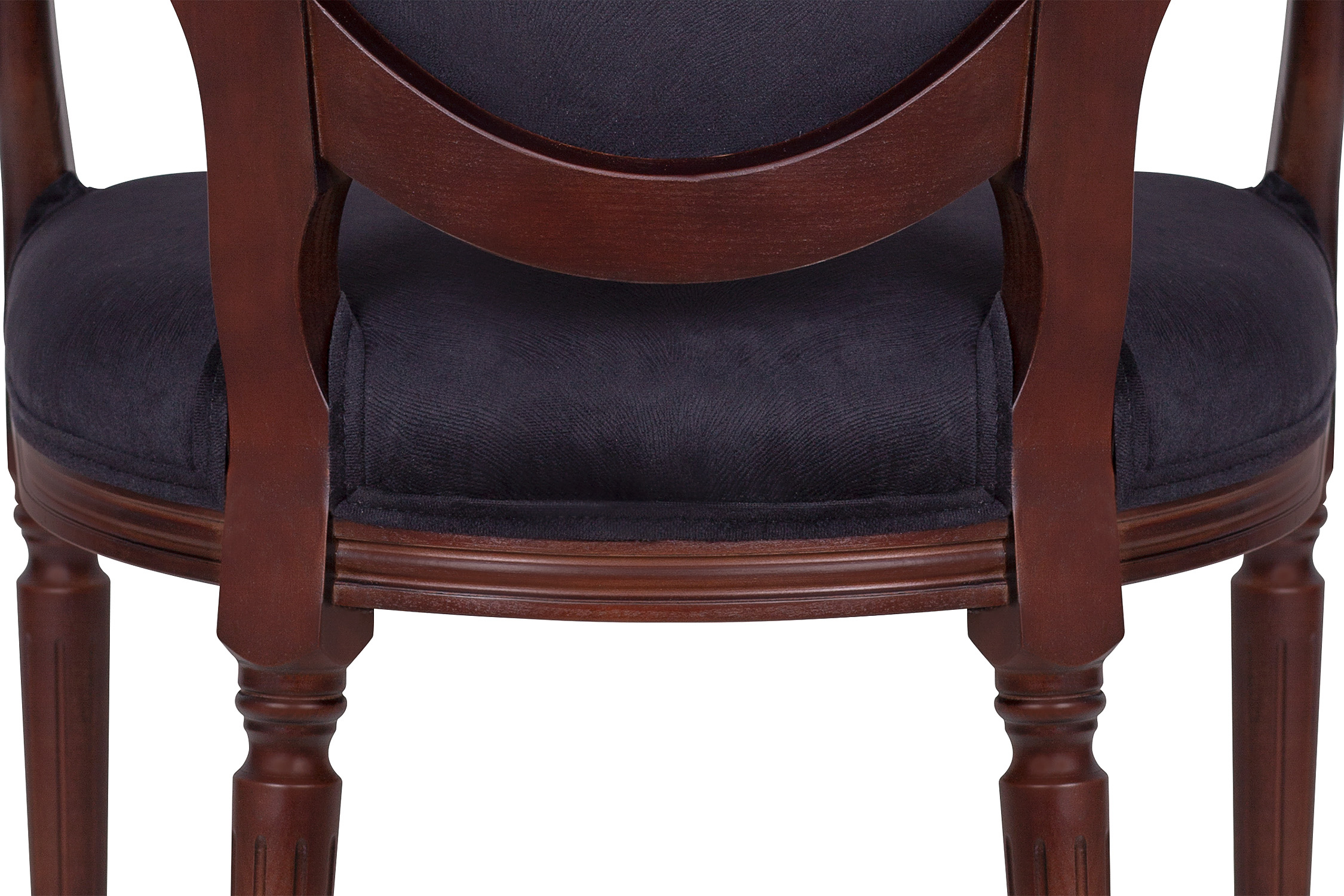 Мягкий стул с подлокотниками Delo Kora Arm Black в интерьере