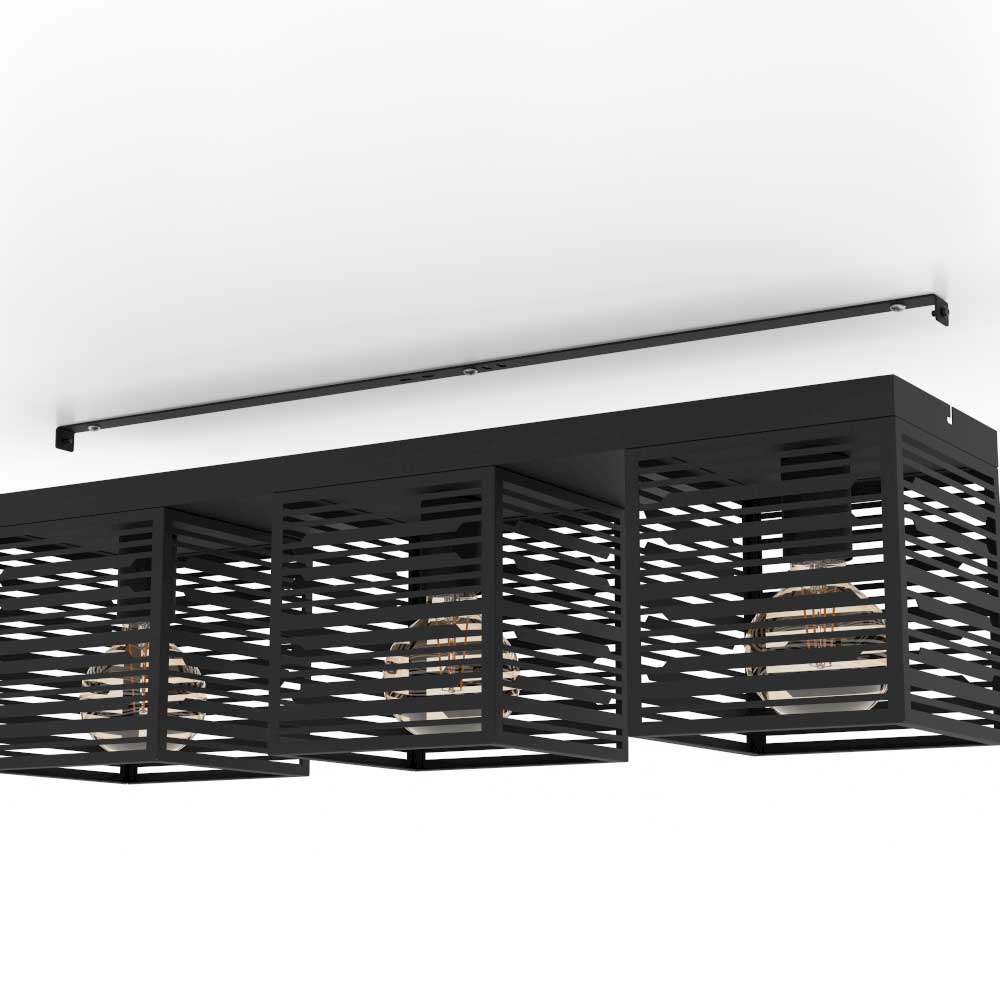 купить 900357 Потолочный светильник PIEDRITAS, 3x40W, E27, L730, B180, H205, сталь, черный в Москве купить 900357 Потолочный светильник PIEDRITAS, 3x40W, E27, L730, B180, H205, сталь, черный