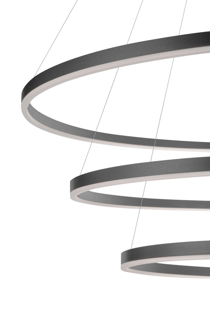 фото Люстра Orblaze 3 rings 600 black в интерьере