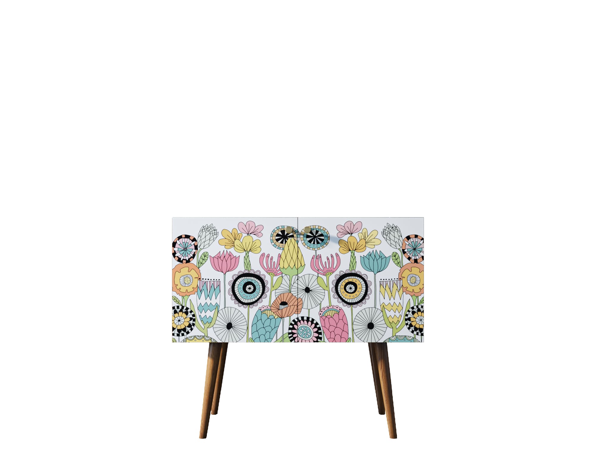 заказать Комод на высоких ножках "Berber" малый арт BB13/Print_03