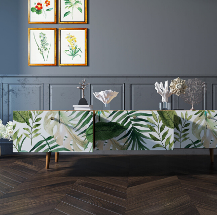 Комод "Berber" с ящиками низкий под TV принт 4 арт BB19/Print_04 в Москве Комод "Berber" с ящиками низкий под TV принт 4 арт BB19/Print_04