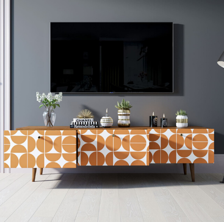 купить Комод "Berber" с ящиками низкий под TV принт 14 арт BB19/Print_14