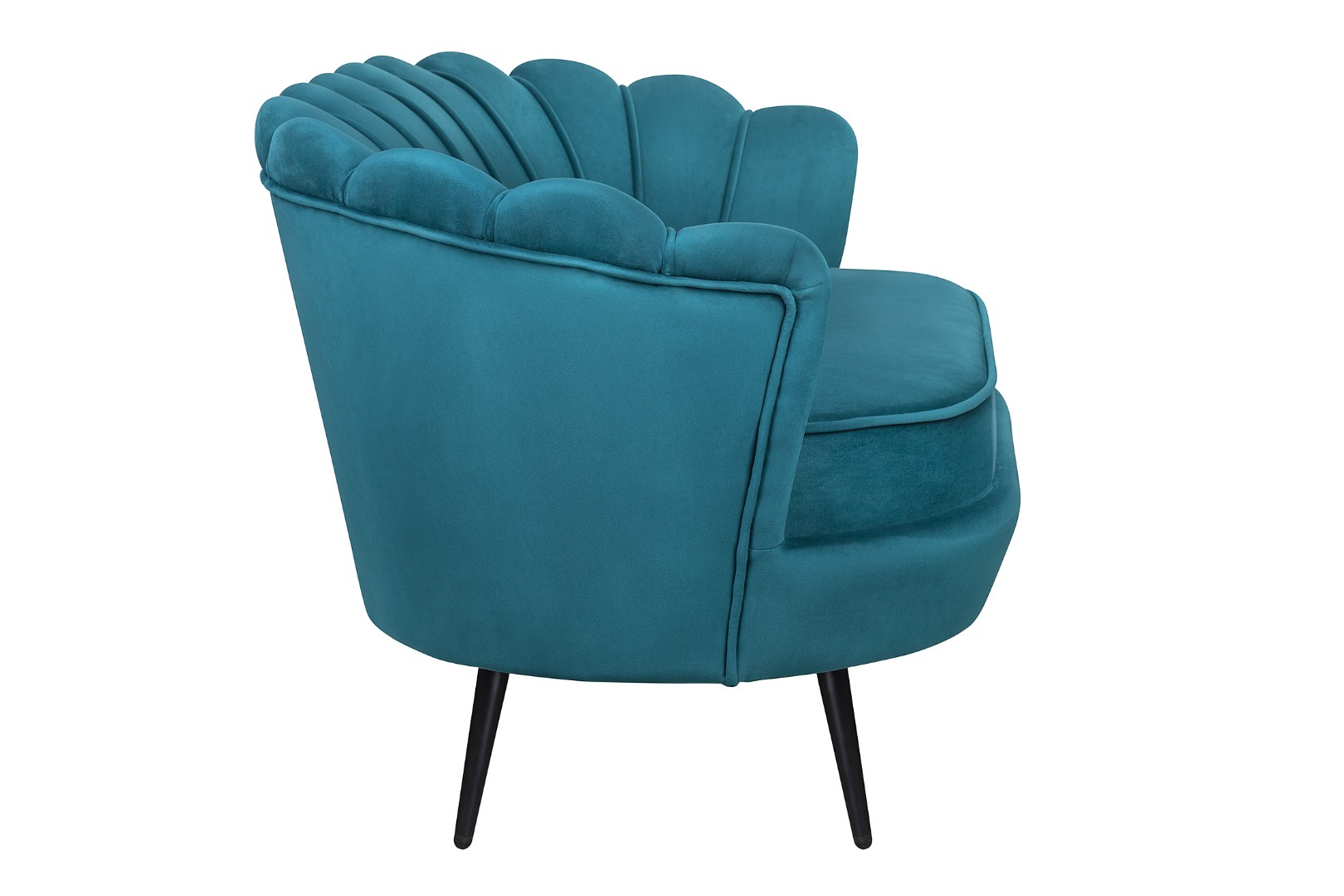 заказать Диван ракушка Pearl Double Marine Velvet на черных ножках в Москве заказать Диван ракушка Pearl Double Marine Velvet на черных ножках