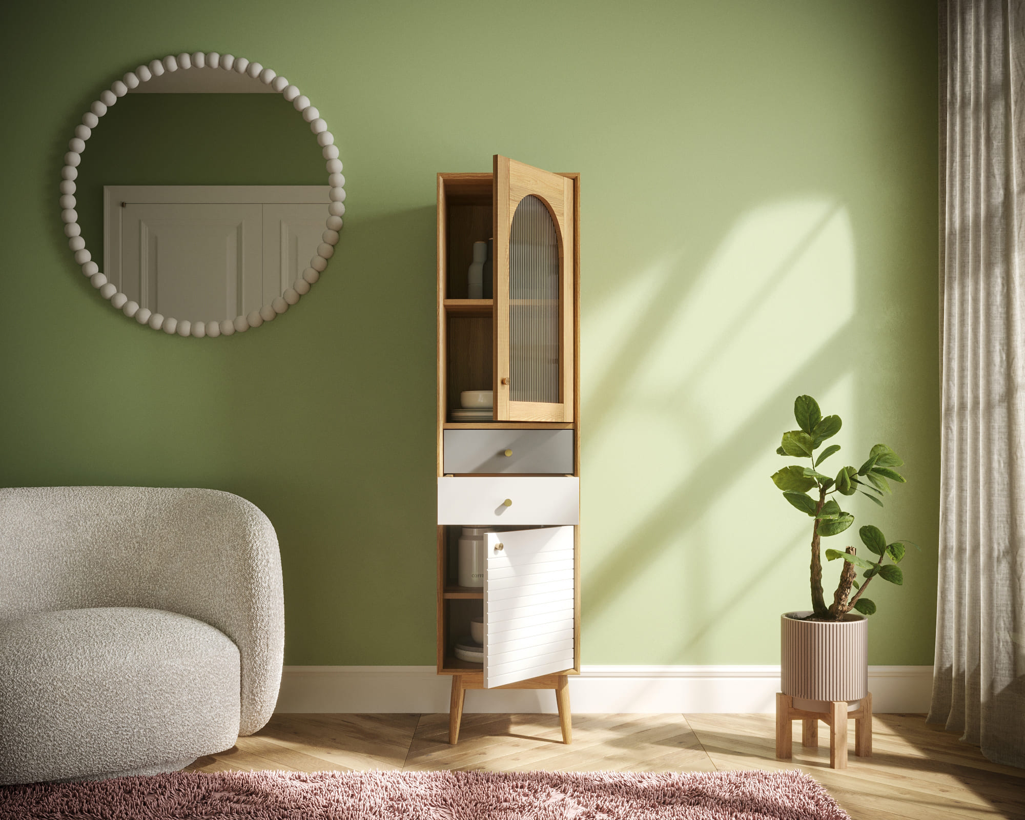 купить Шкаф в скандинавском стиле "Pollo" арт POL19