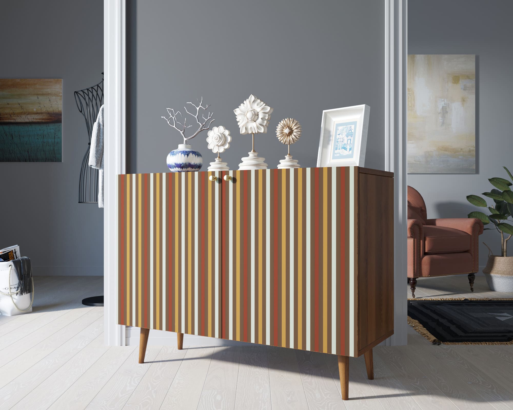 фото Комод "Berber" две дверки 20 принт арт BB04/Print_20