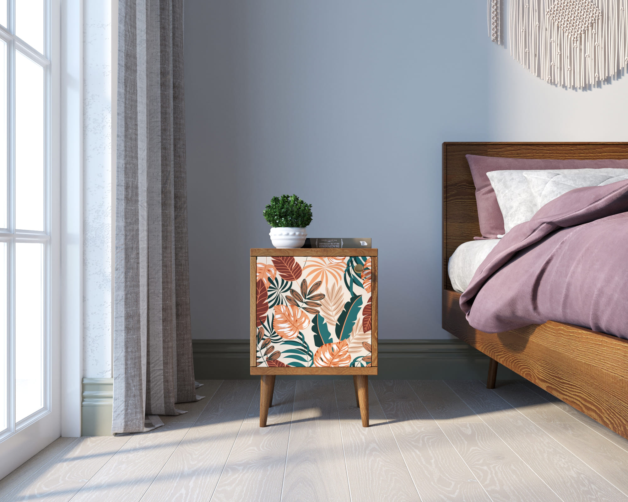 Тумбочка "Berber" с дверкой 25 принт арт BB21/Print_25, разноцветная в интернет-магазине в Москве Тумбочка "Berber" с дверкой 25 принт арт BB21/Print_25, разноцветная в интернет-магазине