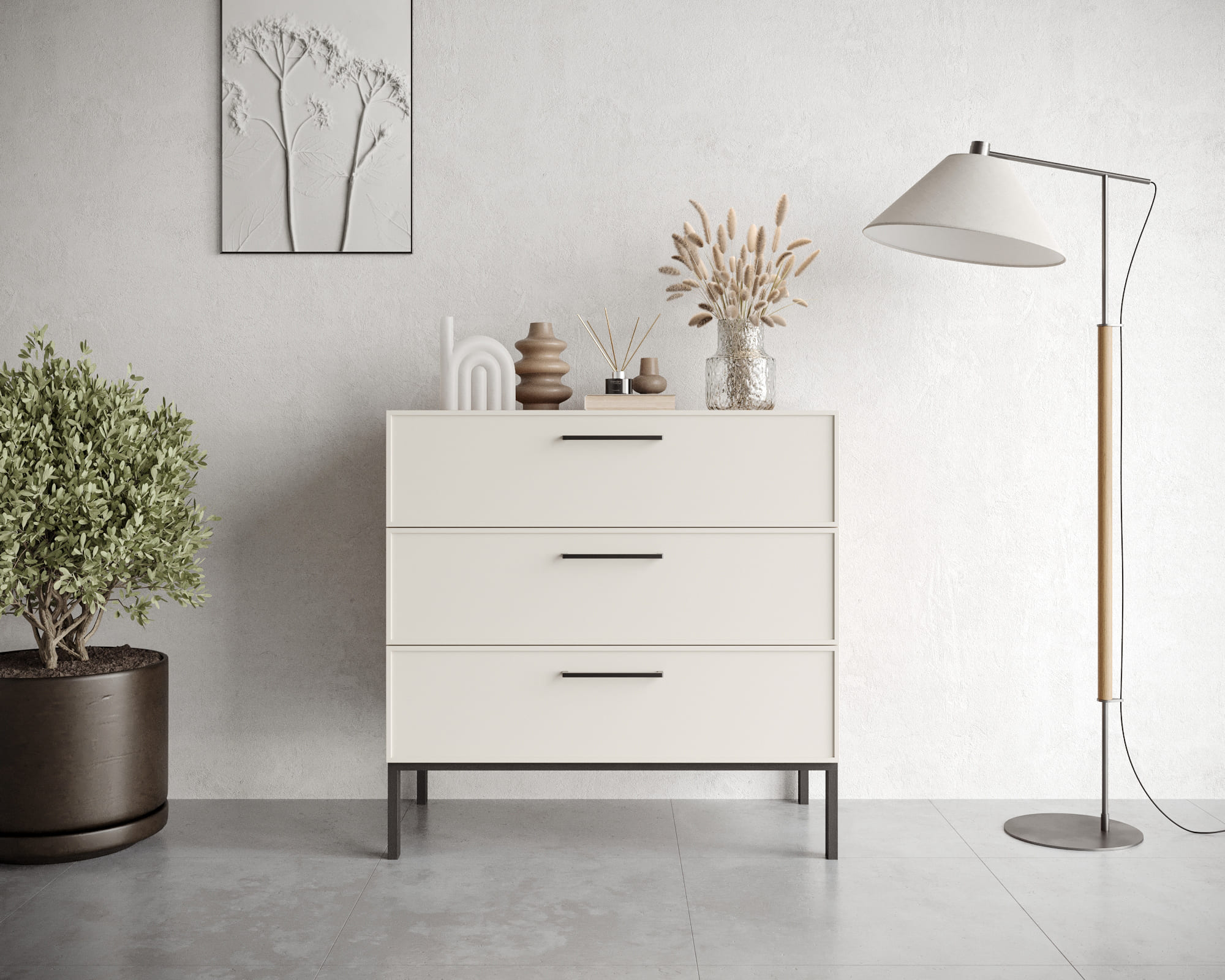 Комод с тремя ящиками "Nicole" NLN12 в интернет-магазине