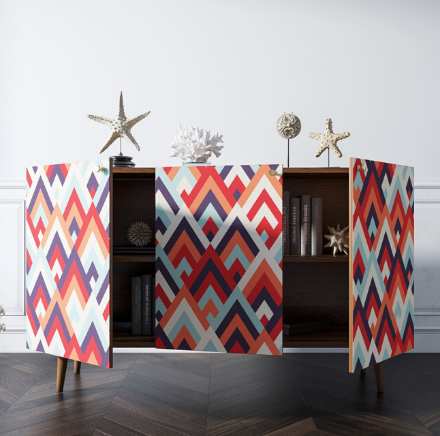 купить Комод "Berber" три дверки 2 принт арт BB01/Print_02