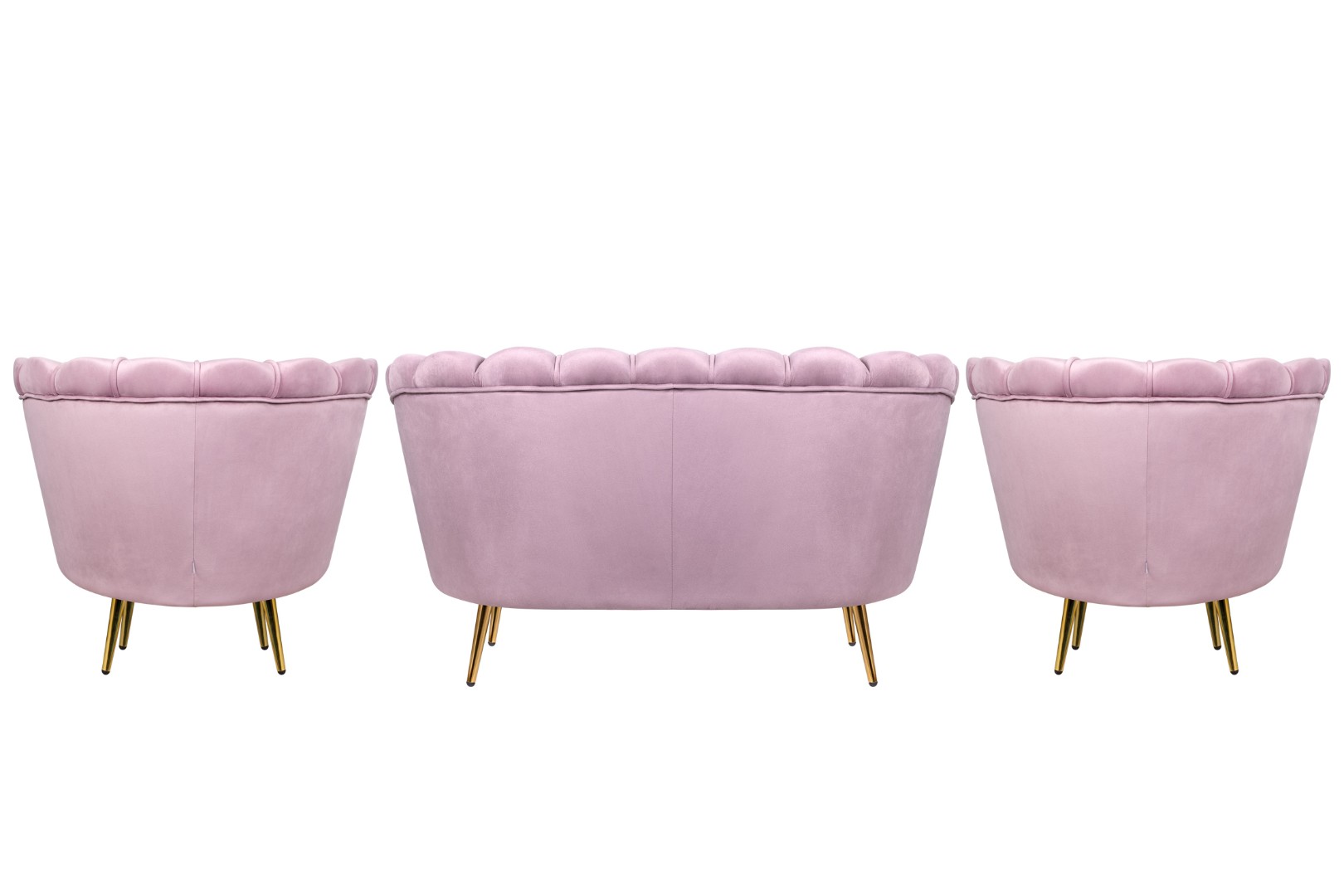 заказать Комплект кресел и дивана ракушка Pearl Double Pink в Москве заказать Комплект кресел и дивана ракушка Pearl Double Pink