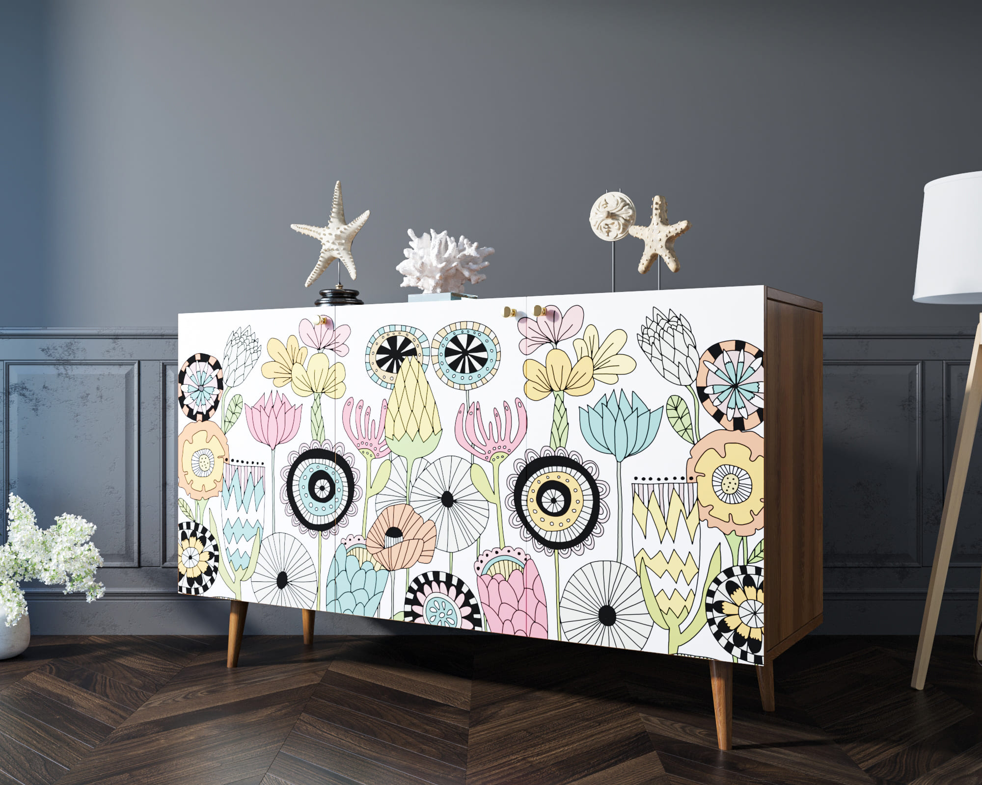 заказать Комод с принтом 3 "Berber"  арт BB01/Print_03