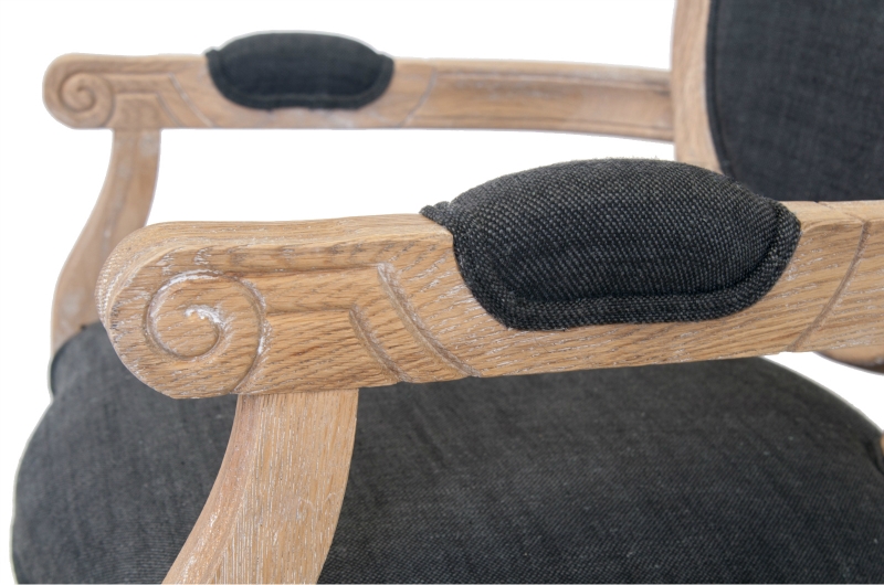 фото Мягкий стул с подлокотниками Diella Black в Москве фото Мягкий стул с подлокотниками Diella Black