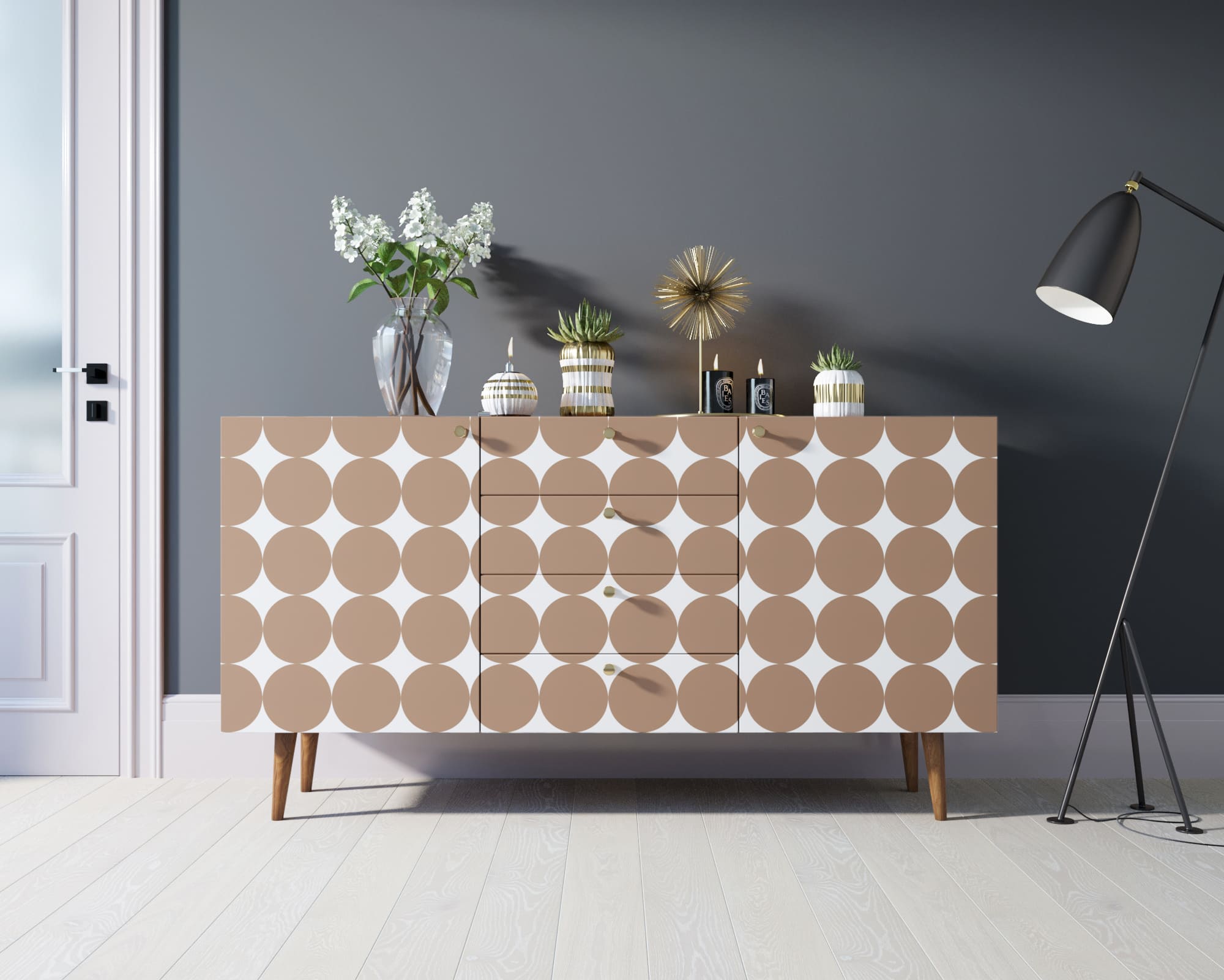 Комод "Berber" с ящиками 17 принт арт BB14/Print_17 в интерьере в Москве Комод "Berber" с ящиками 17 принт арт BB14/Print_17 в интерьере