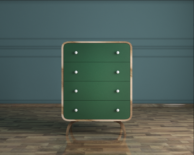 Высокий комод "Ellipse" с четырьмя ящиками арт EL05G в Москве Высокий комод "Ellipse" с четырьмя ящиками арт EL05G