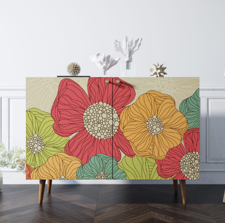 Комод "Berber" две дверки 5 принт арт BB04/Print_05