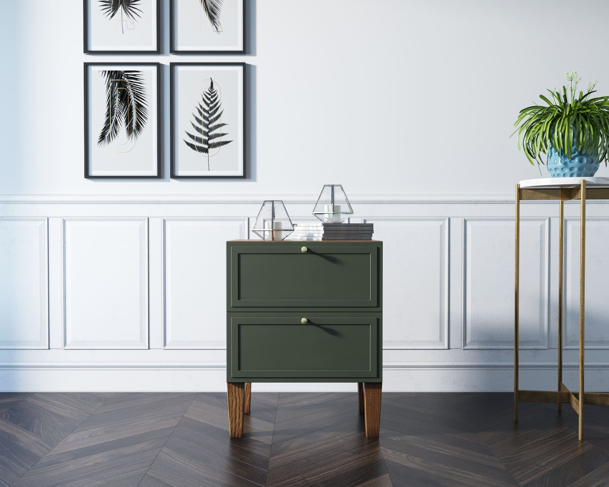 Комод-тумба "Andersen" с двумя ящиками арт AN04/1, цвет - орех в интернет-магазине