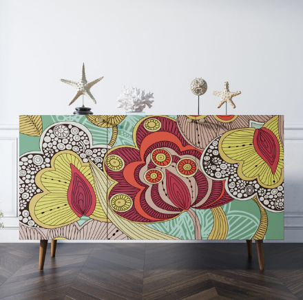 купить Комод "Berber" три дверки 6 принт арт BB01/Print_06 в Москве купить Комод "Berber" три дверки 6 принт арт BB01/Print_06