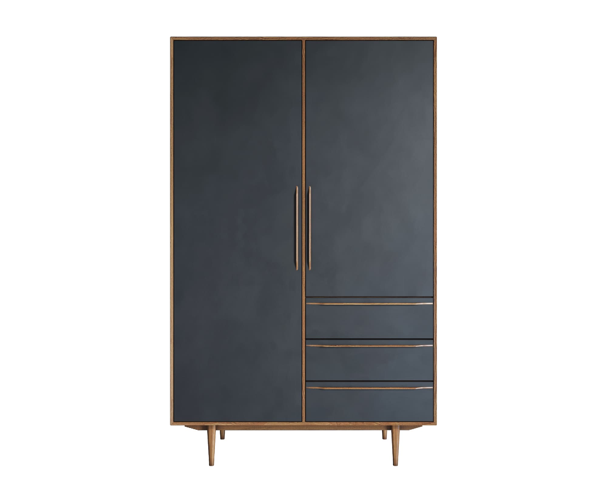 купить Шкаф в скандинавском стиле "Bruni Black" с ящиками арт BR27Black в Москве купить Шкаф в скандинавском стиле "Bruni Black" с ящиками арт BR27Black