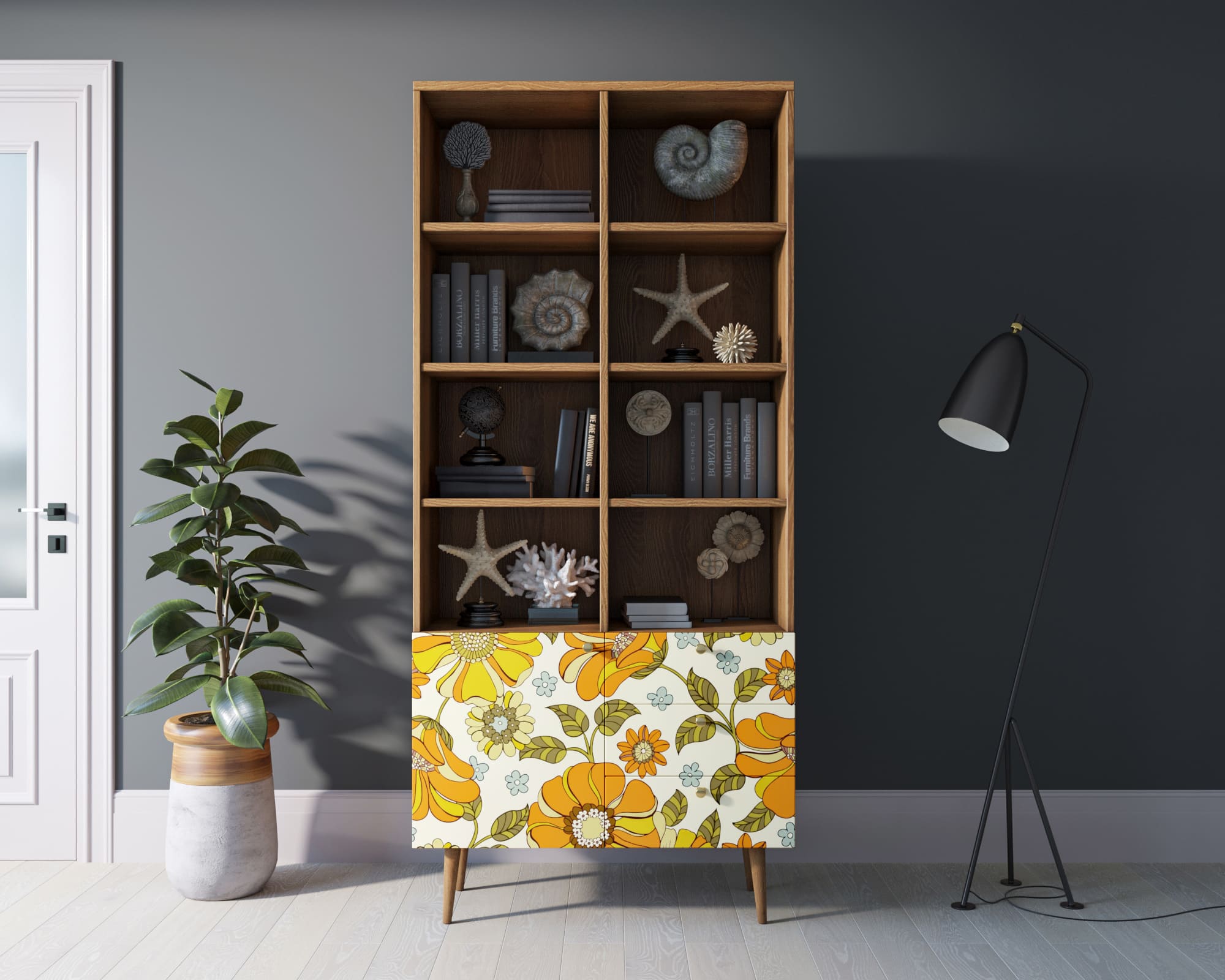 Стеллаж на комоде "Berber" принт 47 арт BB44/Print_47 в интернет-магазине