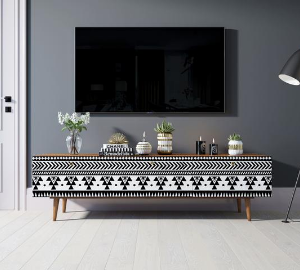 купить Комод "Berber" с ящиками низкий под TV принт 19 арт BB19/Print_19