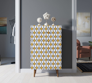 Комод высокий "Berber" принт 22 арт BB10/Print_22