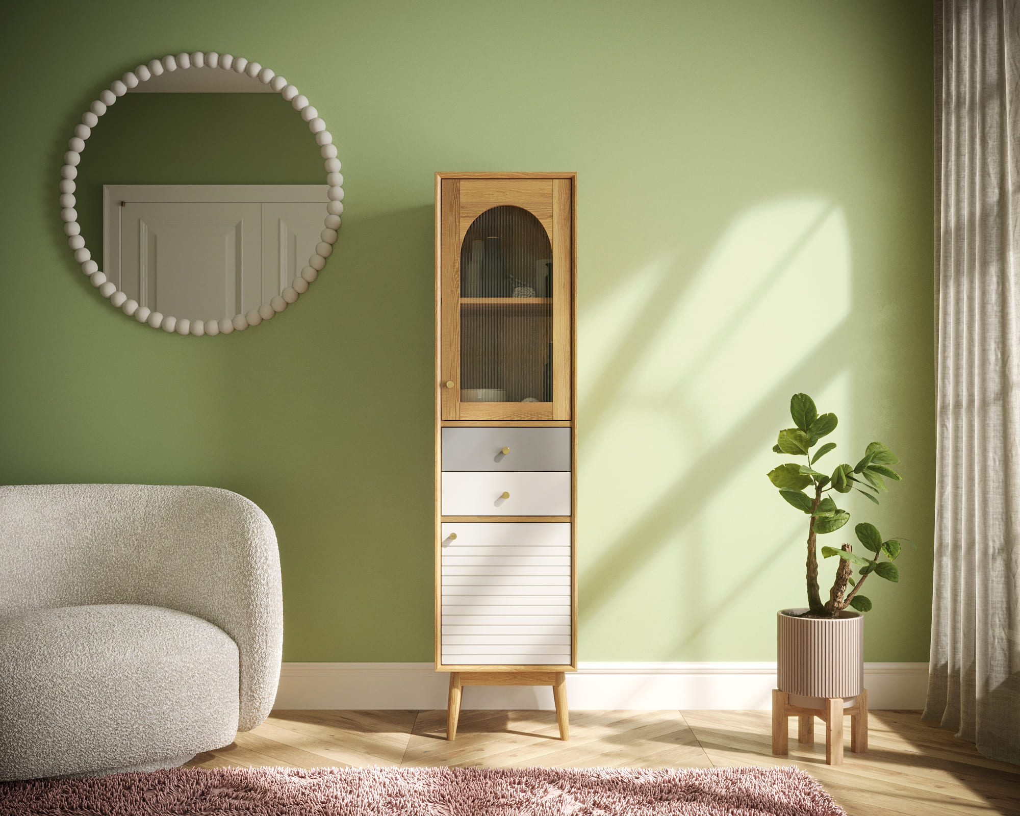 Шкаф в скандинавском стиле "Pollo" арт POL19 в интернет-магазине