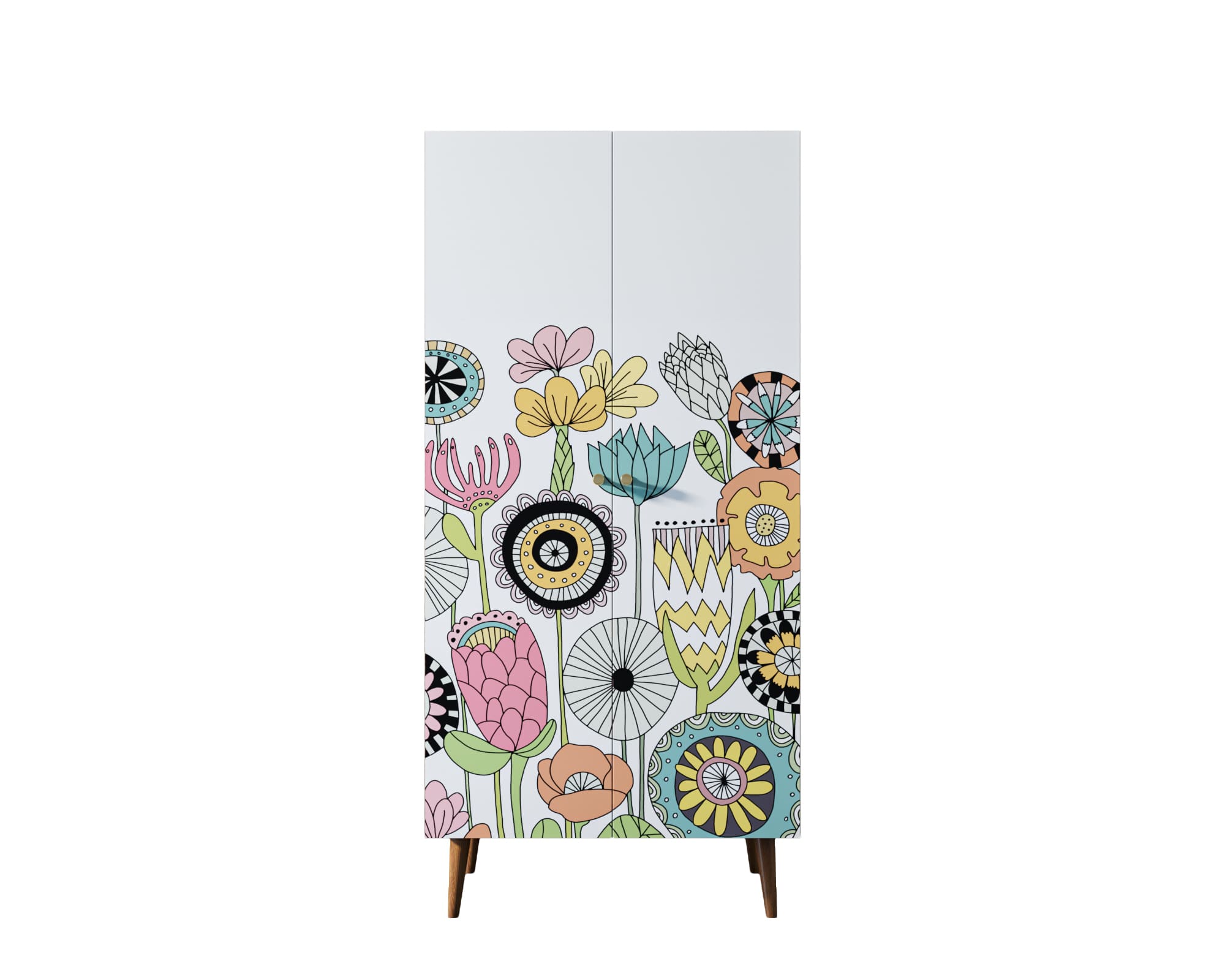 заказать Шкаф малый двухстворчатый "Berber" принт 3 арт BB08/Print_03